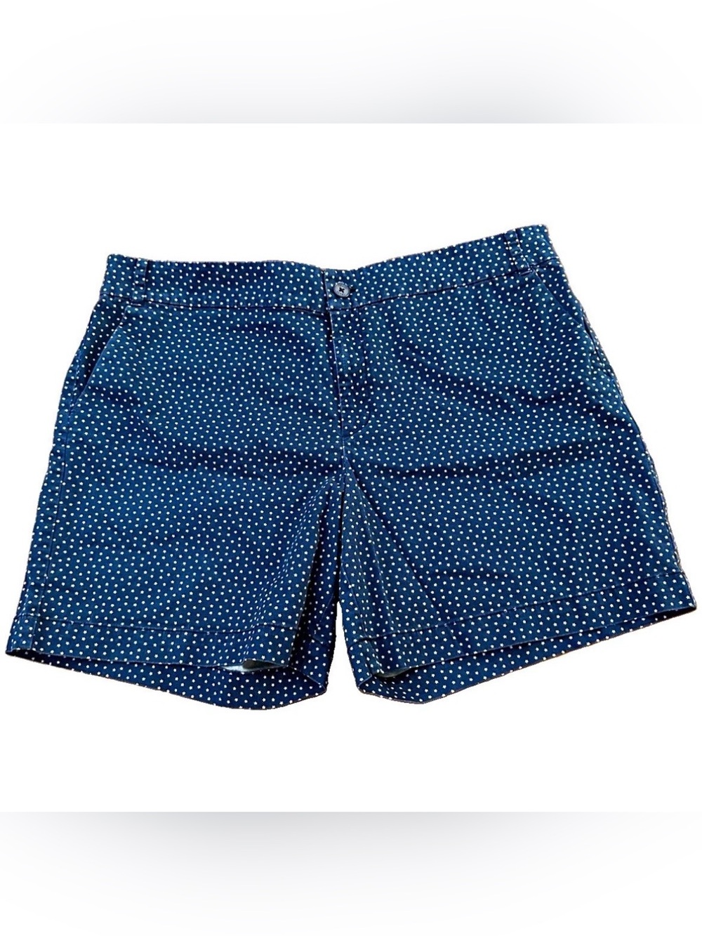 Chaps Navy Blue Polka Dot Women's Shorts
